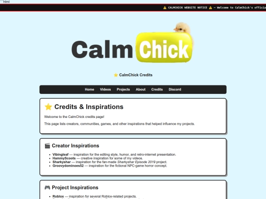 credits screenshot