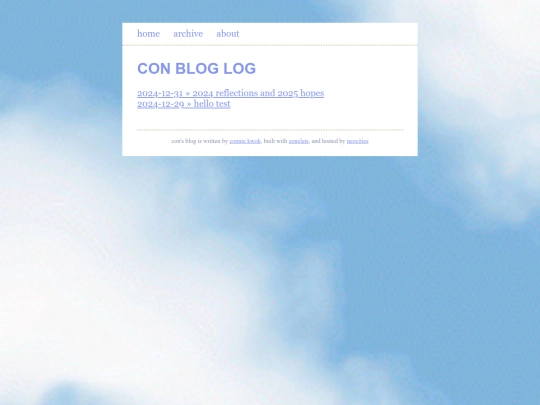 blog/archive screenshot