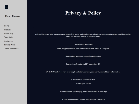 Privacy  Policy screenshot