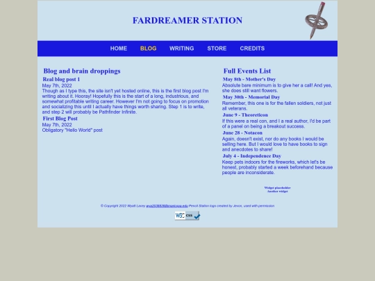 blog screenshot