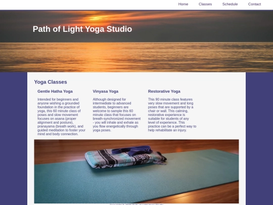 yogastudio/classes screenshot