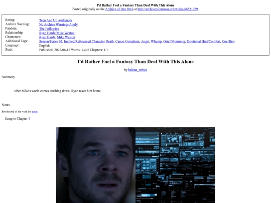 fic_directories/the_following/mikexryan screenshot