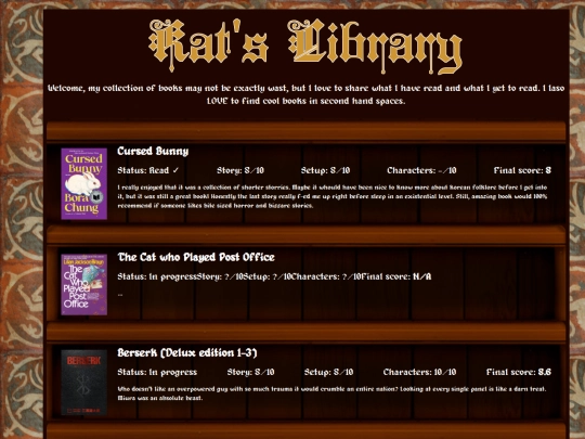 library screenshot