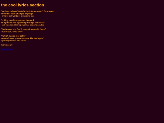lyrics screenshot