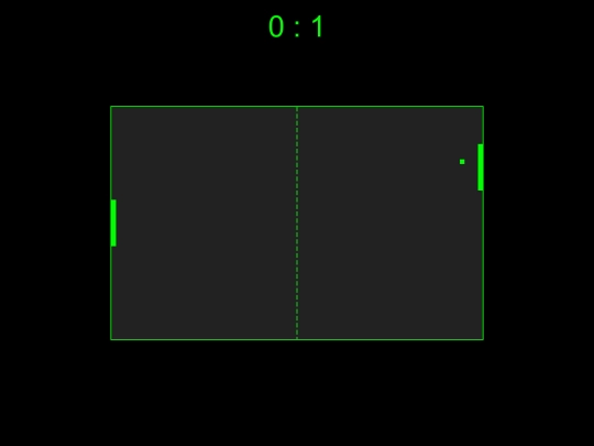 pong screenshot