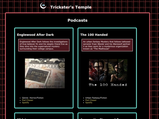 Stuff I like/Podcasts screenshot