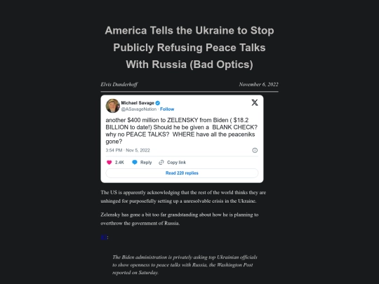 america-tells-the-ukraine-to-stop-publicly-refusing-peace-talks-with-russia-bad-optics screenshot