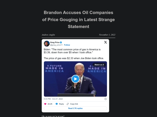 brandon-accuses-oil-companies-of-price-gouging-in-latest-strange-statement screenshot