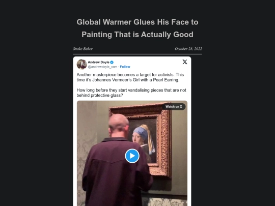 global-warmer-glues-his-face-to-painting-that-is-actually-good screenshot