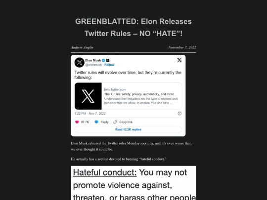 greenblatted-elon-releases-twitter-rules-no-hate screenshot