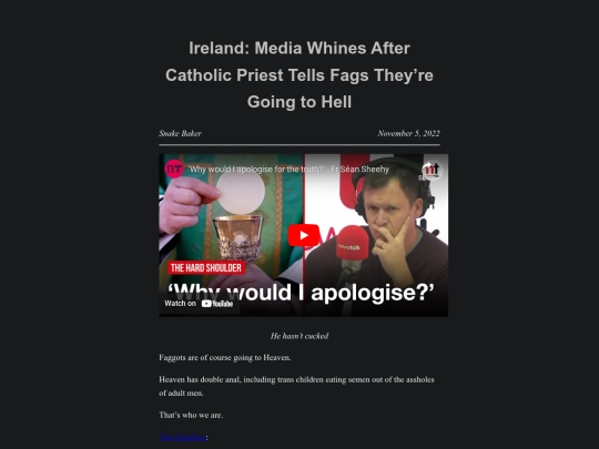 ireland-media-whines-after-catholic-priest-tells-fags-theyre-going-to-hell screenshot
