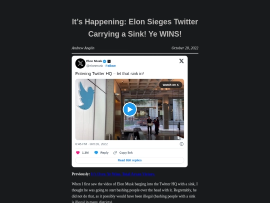 its-happening-elon-sieges-twitter-carrying-a-sink-trump-back-monday-ye-wins screenshot