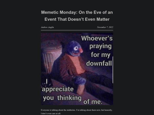 memetic-monday-on-the-eve-of-an-event-that-doesnt-even-matter screenshot