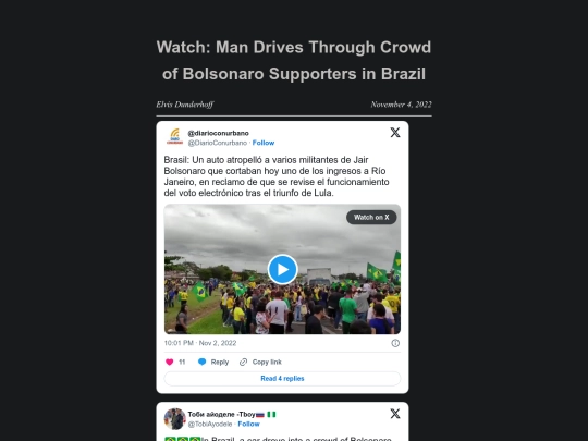 watch-man-drives-through-crowd-of-bolsonaro-supporters-in-brazil screenshot