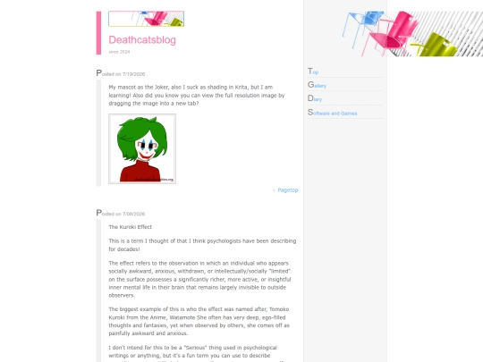 diary screenshot