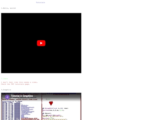 Tutorials/Videos screenshot