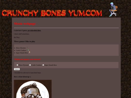 MyFirstWebsiteProject/LastName screenshot