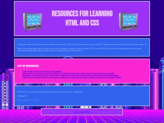 WebOfSitesProject/HTMLandCSSresources screenshot