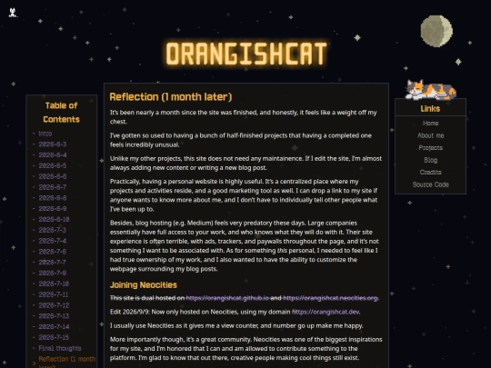 blog/personal-website/b-reflection screenshot
