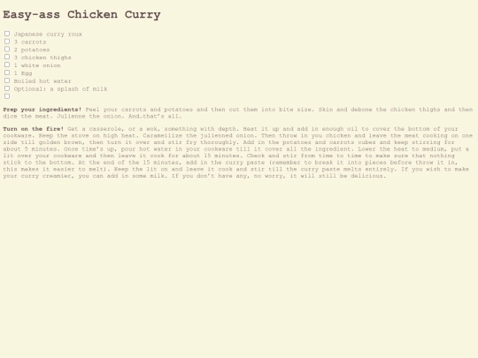 chickencurry screenshot