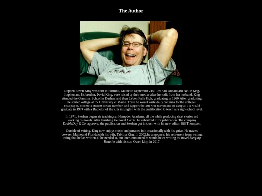 biography screenshot