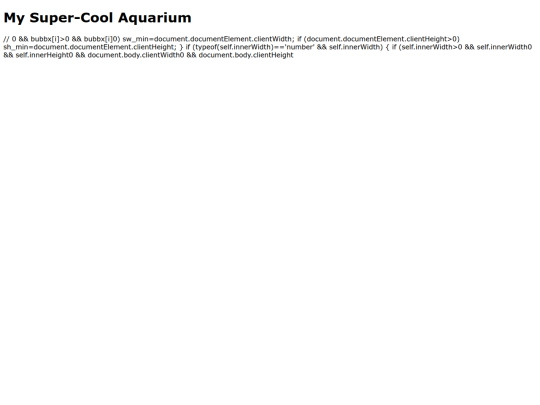 Aquarium screenshot