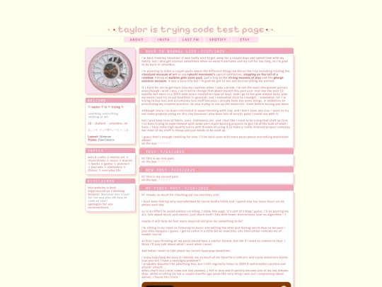 testpage screenshot