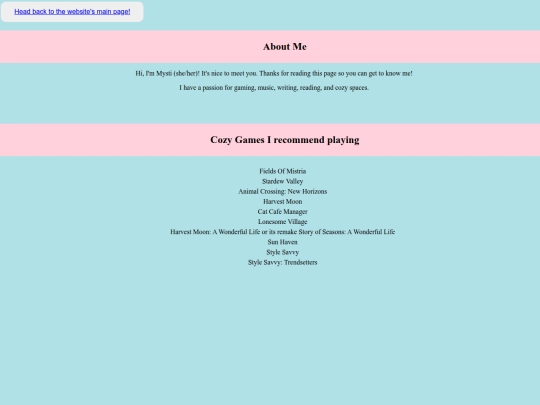 aboutme screenshot