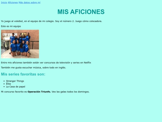 estilo/aficiones screenshot