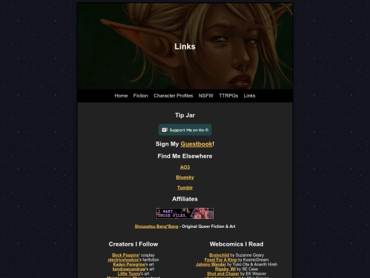 links screenshot