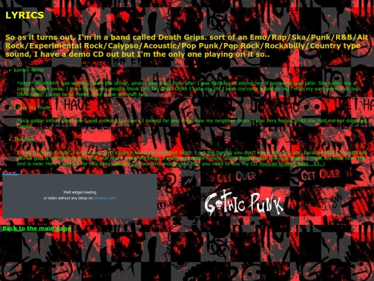 lyrics screenshot