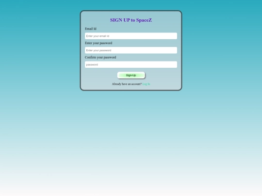 project2/signup screenshot