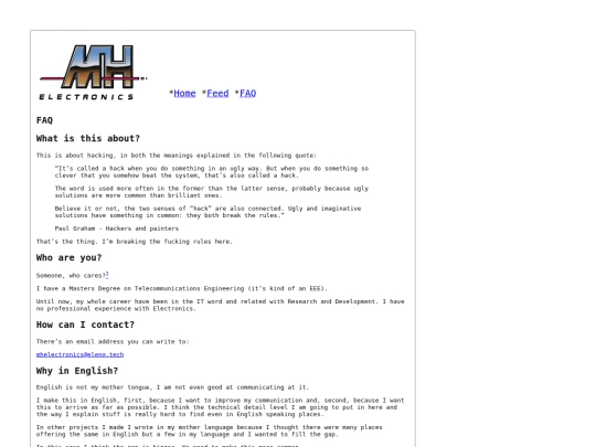 pages/faq screenshot