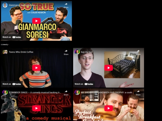videos screenshot