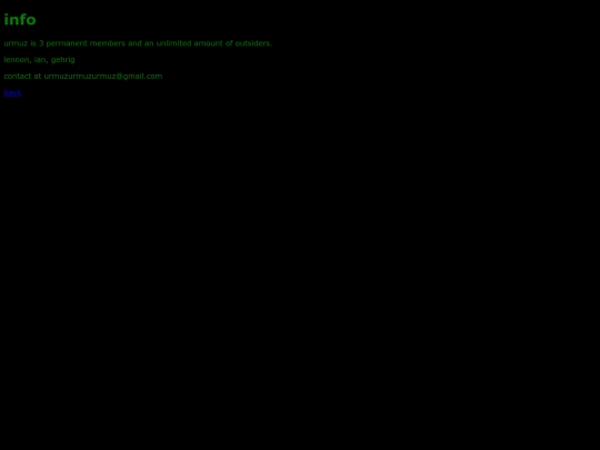 info screenshot
