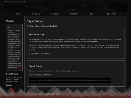 Locations/LifeRealms/Tera/Edin/kingdomHunter/CitySekkra/directorySekkra screenshot