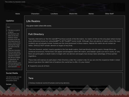 Locations/LifeRealms/directoryLifeRealms screenshot