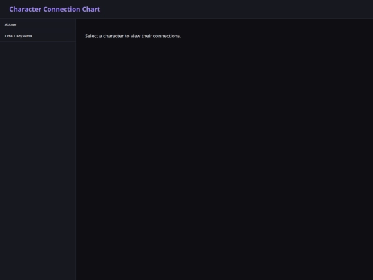 testingPages/characterConnectionTest2 screenshot