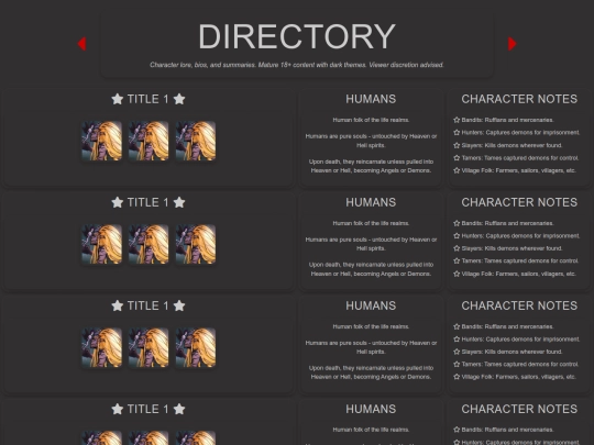 testingPages/characterdirectorytesting2 screenshot