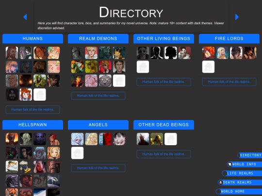 testingPages/charactertestingdirectory screenshot