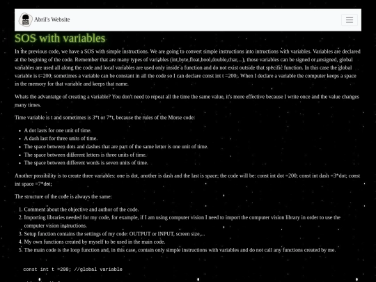 morseproject/blinking2 screenshot