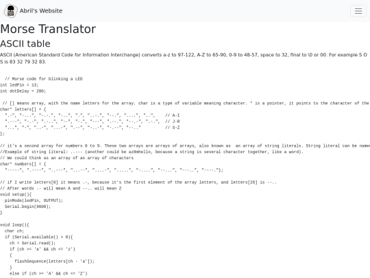 morseproject/blinking6 screenshot