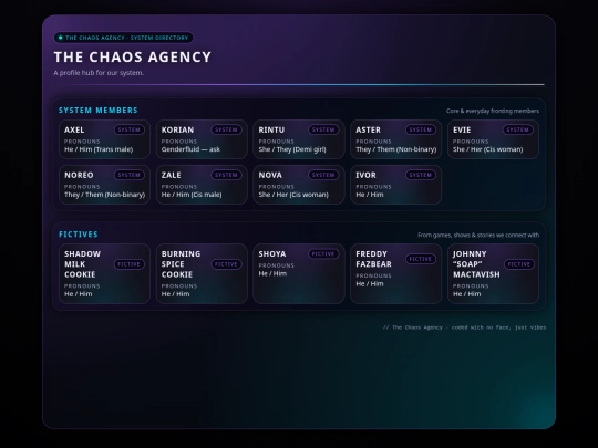 ChaosProfile screenshot
