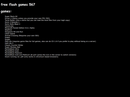 games screenshot