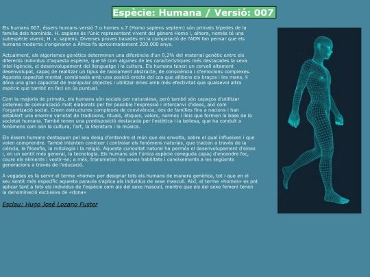 Especie screenshot