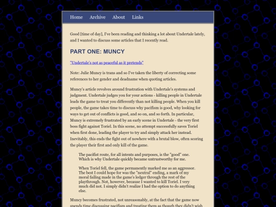 posts/2021-10-01-Thoughts-on-Undertale-Articles screenshot