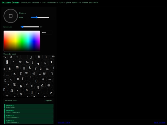 symbols screenshot