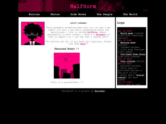 menu screenshot