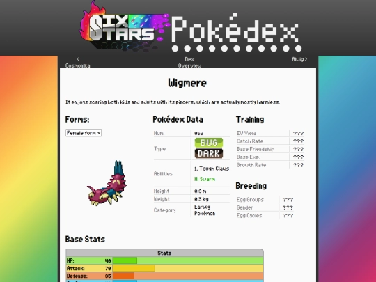 SixStars/pokedex/wigmere screenshot