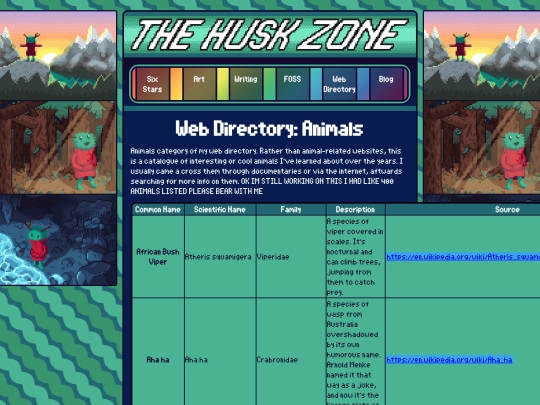 webdirectory/animals screenshot